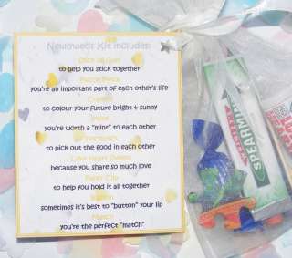 Personalised Wedding Newlyweds Survival Kit Present  