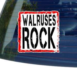  Walruses Rock   Window Bumper Laptop Sticker: Automotive