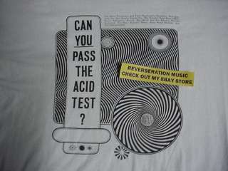 CAN YOU PASS THE ACID TEST? white XL T Shirt Grateful Dead Ken Kesey 