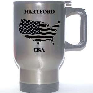  US Flag   Hartford, Connecticut (CT) Stainless Steel Mug 