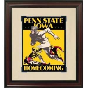  1930 Iowa vs. Penn State Historic Football Program Cover 