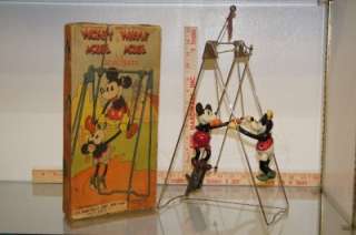   NIFTY MICKEY AND MINNIE MOUSE ACROBATS MINT IN THE BOX RARE VERSION