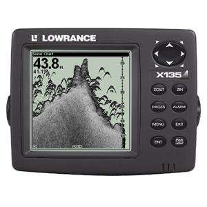  LOWRANCE X135 SOUNDER NO DUCER 5 DISPLAY USES HST WSBL 