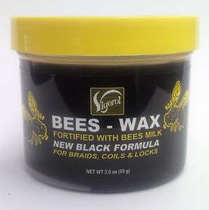VIGOROL HAIR BEES WAX FORTIFIED BEES MILK NEW BLACK FORMULA BRAIDS 