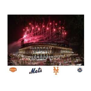   York Mets Citi Field Fireworks Mural Wall Graphic: Sports & Outdoors