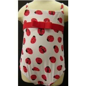  Baby`O girls bathing suit with lady bug print   12m: Baby