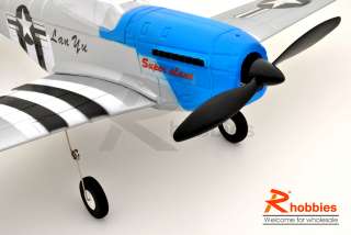 New 4Ch RTF RC R/c EP P 51 Mustang Scale Plane Airplane  
