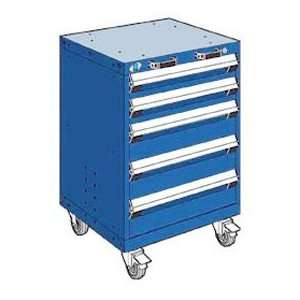  5 Drawer Heavy Duty Mobile Cabinet   24Wx21Dx35 1/4H 