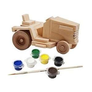   Master Pieces John Deere Lawn Tractor Wood Painting Kit Toys & Games