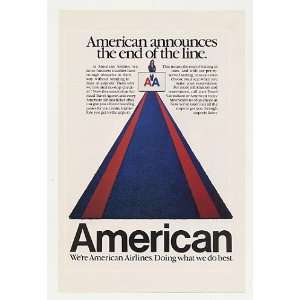  1984 American Airlines End Waiting Line Check In Print Ad 