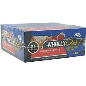  Optimum Nutrition Wholly Oats High Protein Oat Bar, Strawberries 