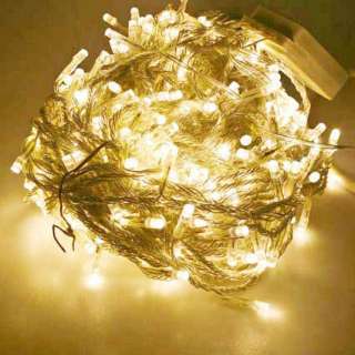 10m 100 LED WARM WHITE String Fairy Lights Outdoor  