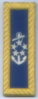 Navy Uniform Officer Admiral ? Rank War Boards Straps  
