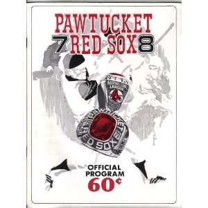  Pawtucket Red Sox 1978 Yearbook/official souvenir program 