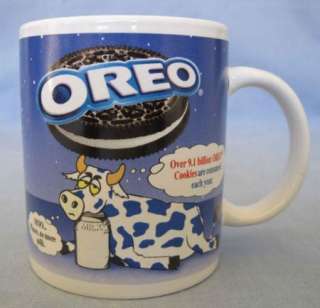   Mug Cup Stoneware Ceramic Oreo Cookies Tired Cow Advertising Ad Promo