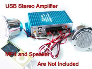   MINI USB HiFi Motorcycle Stereo Power Amplifier For Car Boat  ipod