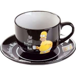   Simpsons tasse avec soucoupe The Last Perfect Man: Kitchen & Dining