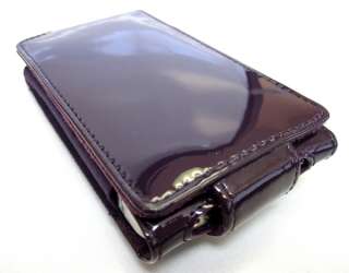 iPhone 4 Purple Patent Leather Credit Card Wallet Case  