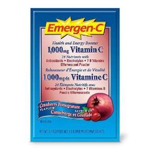  EMERGEN C 1,000mg Vitamin C  Cranberry Pomegranate Health 