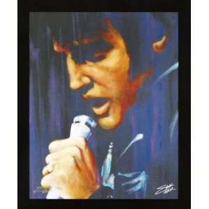 STEPHEN FISHWICK I DREAM ELVIS LIMITED EDITION Giclee on Unstretched 