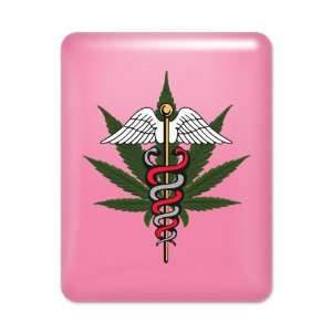    iPad Case Hot Pink Medical Marijuana Symbol 
