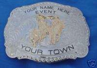 Custom Wage Silver Rodeo Buckle PRCA PBR Hand Engraved  