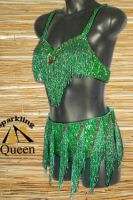 Egyptian Belly Dance/ Dancing Costume/ Belt&Bra/ Green  