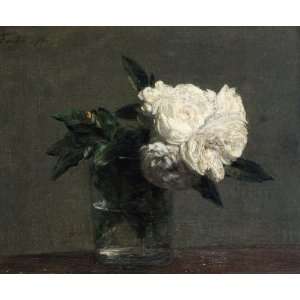   Roses XI Henri Fantin Latour Hand Painted Art