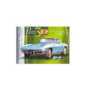  3D 1963 Corvette Classic Car Puzzle 274pc Toys & Games