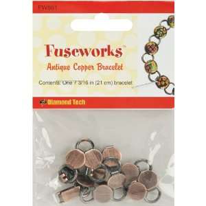  Fuseworks Jewelry Findings 7 3/16 Antique Copper Link 