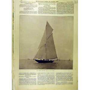   German Emperor 20 Rater Vineta Yacht Sailing Print
