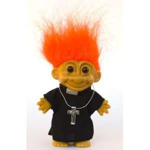  My Lucky Troll PRIEST Troll Doll (Orange Hair): Toys 