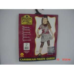  Caribbean Pirate Queen Childs Costume Size 4 6 Age 3 4 