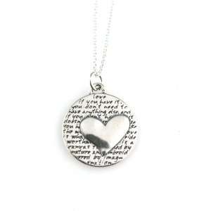   Anna Heart / Love Sterling Silver Necklace Kevin N Anna Jewelry