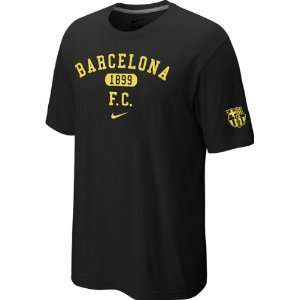 FC Barcelona Youth Black Nike Quickstrike Core Crest T Shirt  