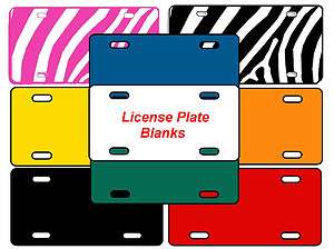   Blanks, Make your own Custom Plates with Paint /Vinyl/ Circut  