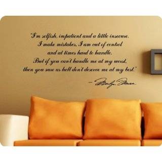  Keep Smiling Marilyn Monroe Quote Wall Decal Sticker Home 
