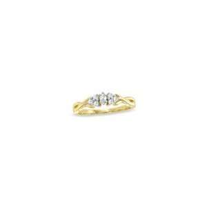   Diamond Swirl Fashion Ring in 10K Gold 1/5 CT. T.W. fashion Jewelry