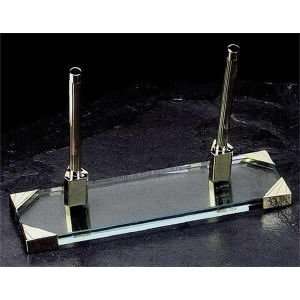  Double Pen Stand, tarnish proof, D658