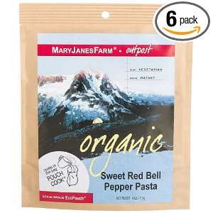 MaryJanesFarm Sweet Red Bell Pepper Pasta, 4.0 Ounce Bags (Pack of 6 