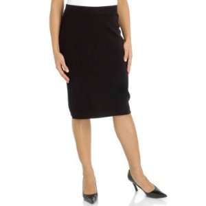    Pamela McCoy Ribbed Knit Short Pencil Skirt