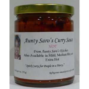 Aunty Saros Curry Sauce Hot  Grocery & Gourmet Food