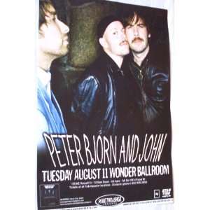  Peter Bjorn and John Poster   Concert Flyer   Living Thing 