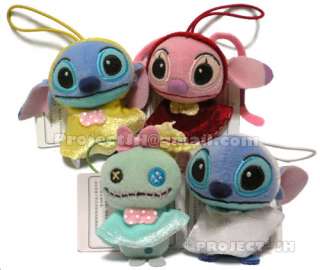 LOOK Stitch Angel and scrump doll in different colour Poncho plush