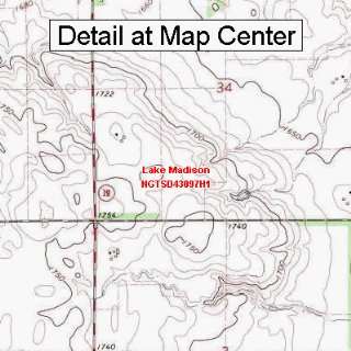  USGS Topographic Quadrangle Map   Lake Madison, South 