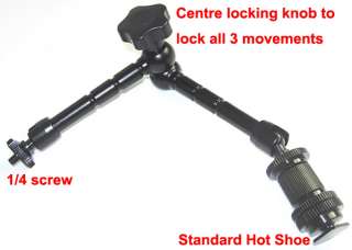 Lightweight Variable Friction Power Arm For Canon Nikon  