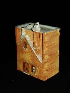 Van Hill Pottery Miniature Houses, CORNER, VICTORIAN  
