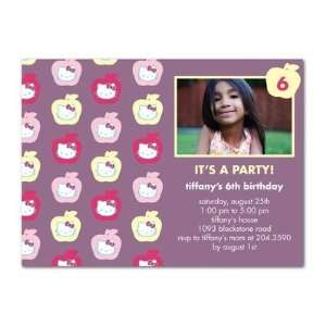 Birthday Party Invitations   Hello Kitty Happy Apples By 