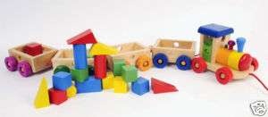 Wooden All Natural Toy Train Philadelphia Ages 2+ New  