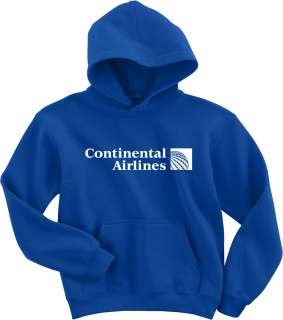 Continental Airlines Retro Logo US Airline Hoody  
